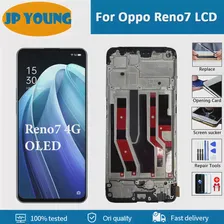 6,43 "OLED Для Oppo Reno 7 4G ЖК-дисплей CPH2363 Дисплей С Рамкой Сенсорный Экран Для OPPO Reno 7 4G ЖК-дисплей в Сборе Сменный Аксессуар