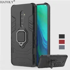 🛍 Чехол для Oppo Reno 10x zoom, противоударный армированный чехол, магнитное кольцо на палец, подставка-держатель, чехол-бампер для телефона Oppo Reno 10x zoom