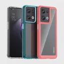 Для OPPO Reno 8 5G Прозрачный Чехол Reno 8 Cover Funda Shell Жесткая Полупрозрачная Мягкая Рамка Противоударный Бампер Для OPPO Reno 8