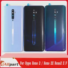 Крышка батарейного отсека Задняя крышка корпуса задней двери для OPPO Reno 2 2Z, крышка батарейного отсека с логотипом, запасная часть