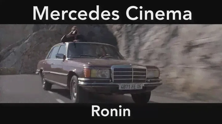 Ronin - Robert De Niro and Jean Reno chase scene. Mercedes-Benz 450SEL 6.9 W116