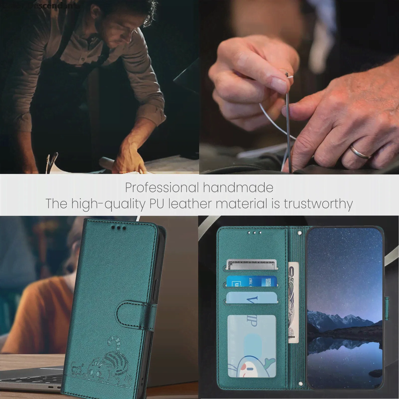 Чехлы для OPPO Reno 11 11F 10 Pro чехол, чехол-книжка для OPPO Reno 11F, бумажник, чехлы для телефона Sunjolly для OPPO Reno 11 Pro Чехол (art.: 3920c71257c4b)-0