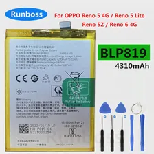 Оригинальный новый аккумулятор BLP819 4310 мАч для смартфона OPPO Reno 5 4G Reno 5 Lite Reno 5Z Reno 6 4G Reno5 Z (art.: 3920bee412bdf)