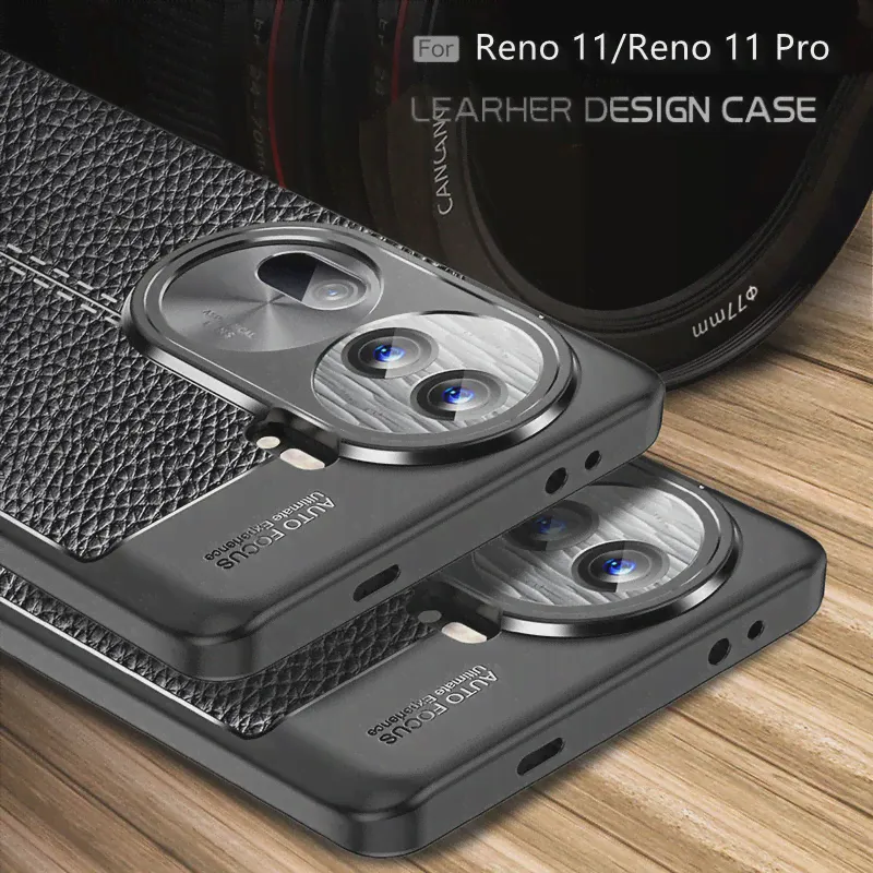 Для Reno 11 Pro Чехол OPPO Reno 11 Pro Capas Задняя Противоударная Броня Бампер Из Мягкой ТПУ Кожи OPPO Reno11 Reno 11 Pro