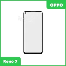 Стекло + OCA плёнка для переклейки Oppo Reno 7 (черный)