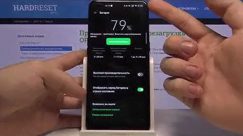 Как показать процент заряда батареи на OPPO Reno4 Lite / Счётчик заряда аккумулятора
